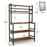 Load image into Gallery viewer, Kitchen Baker's Rack, 5-Tier Freestanding Kitchen Utility Storage Shelf